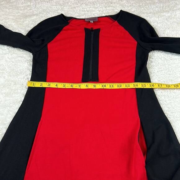Lynn Ritchie Silver color block red and black long sleeved dress, small - Picture 7 of 10